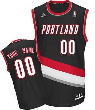 Men & Youth Customized Portland Trail Blazers Black Jersey